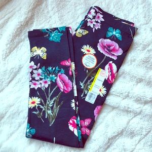 Brand new floral leggings.  Sz 10/12